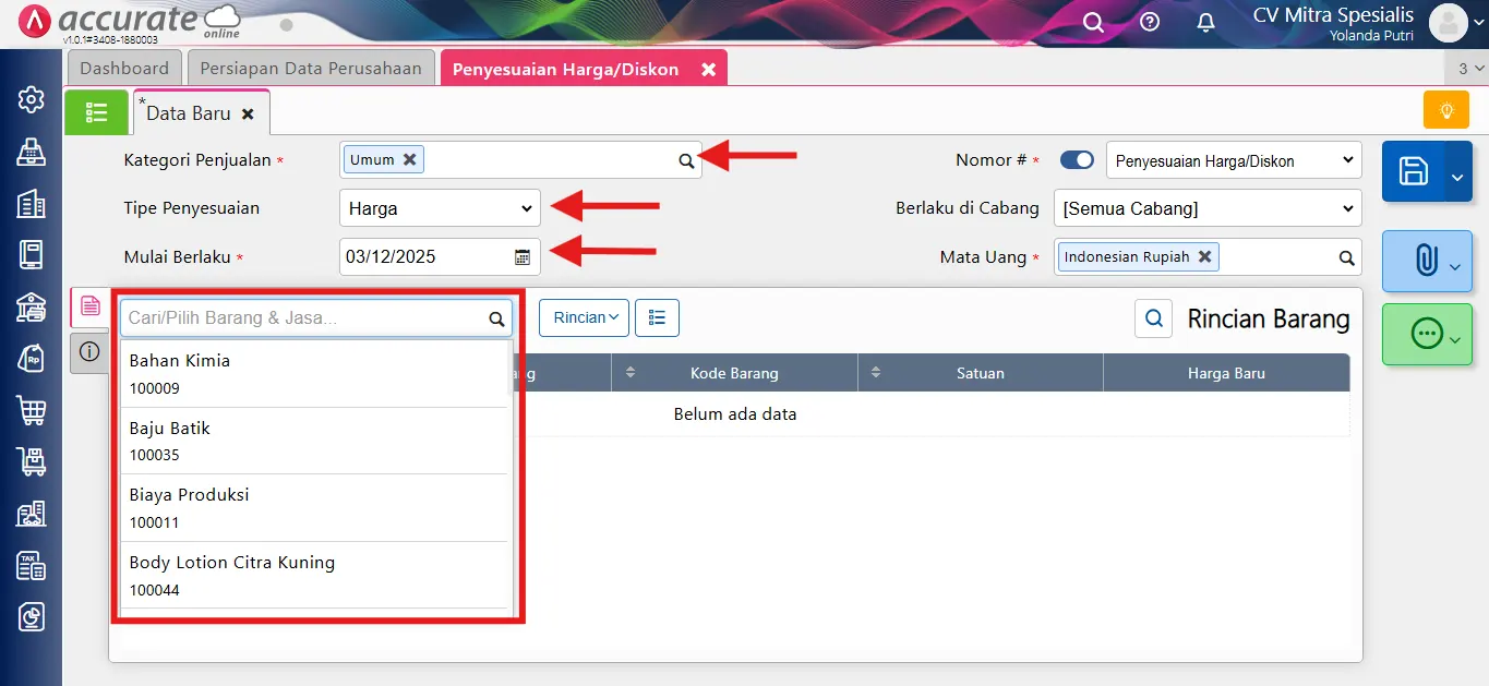 menerapkan harga grosir pada penjualan barang